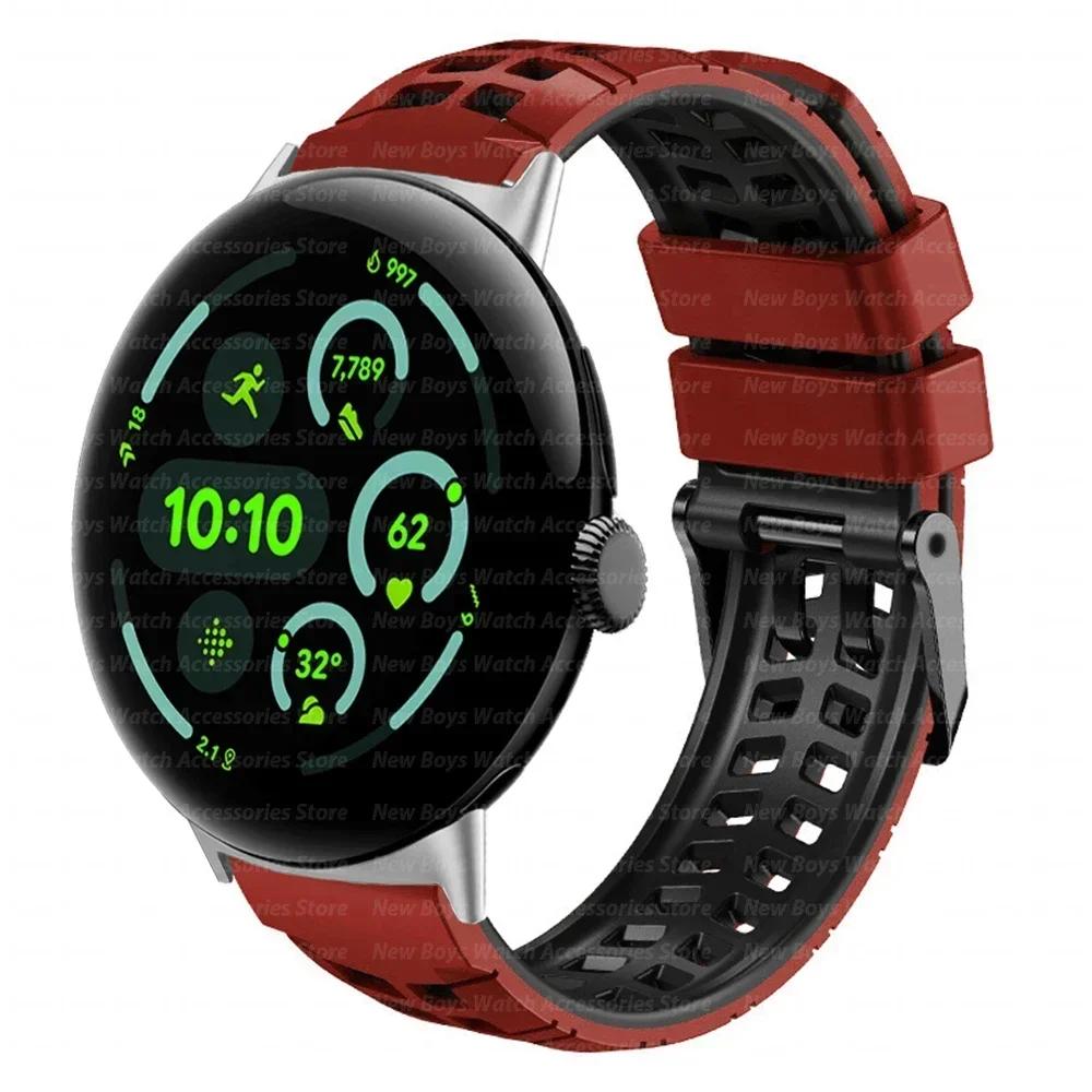 Silikonband für Google Pixel Watch 3 45mm Sportarmband für google pixel 3 PIXEL 45MM Correa Herren Armband Uhrenarmband Zubehör