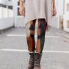 Women's Casual Fashion Outdoor Halloween Printed Slim Elastic Yoga Pants Cropped Pants