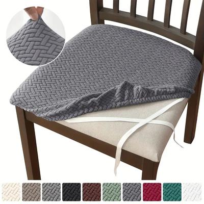 Huse pentru scaune din jacquard Huse de protecție pentru scaune elastice, durabile, pentru sufragerie, bucătărie, birou, huse de pernă pentru scaune lavabile