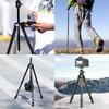 Ulanzi Carbon Fiber Camera Adjustable Pan Telescopic Travel Tripod with Center Axis for Smartphone Includes Storage Maximum Lbs Weight Suitable for