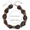 Irregular acrylic textured bead collarbone chain suitable for women's daily and party wear