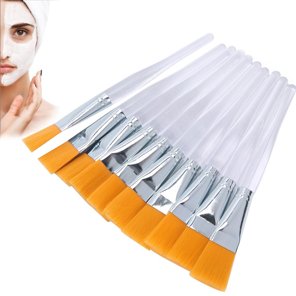 10PCS Face Mask Brush Applying Sleeping Mask Soft Applicator Brushes Plastic Handle