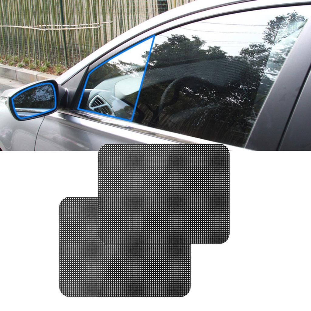 2x Car Auto Side Window Mesh Film Windshield Sun Shade Sticker Protector New