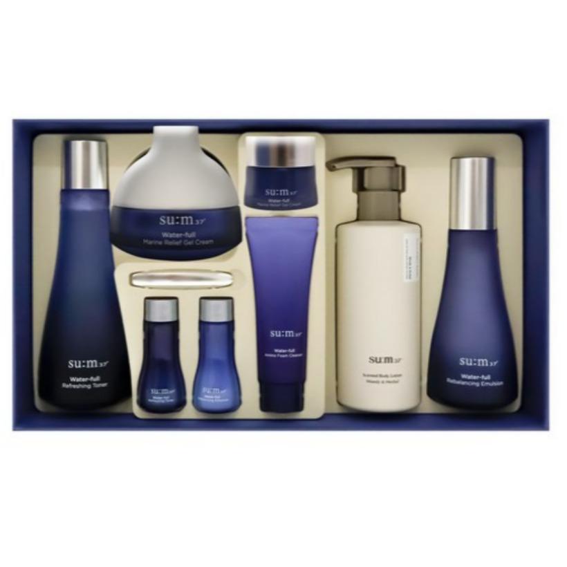 

SU:M37 Water Full Special 3 pcs Set 8 Items Moisturizing Hydrating Korea Beauty