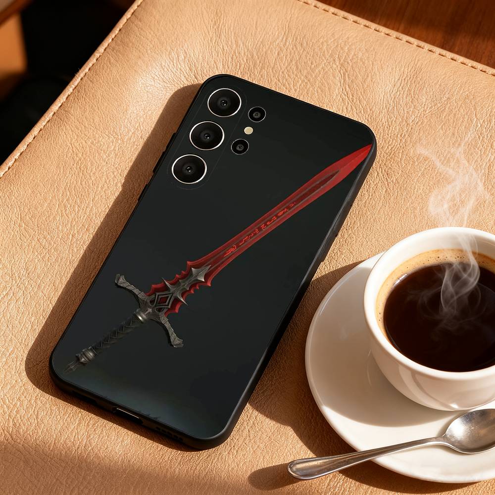Custodia per Telefono Anime C-Claymore per Samsung S25,S24,S21,S22,S23,S30,Ultra,S20,FE,Lite,10,9,Copertura Nera