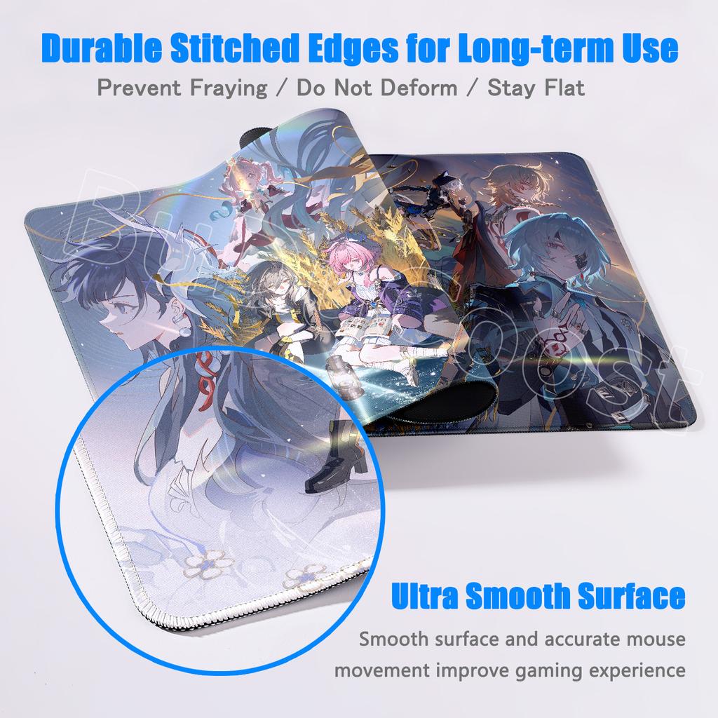 Honkai Star Rail Dan Heng Mouse Pad Evernight Cyrene Keyboard Rug PC Gamer Cabinet Mousepad Laptop Anime Gaming Desk Mat Carpet