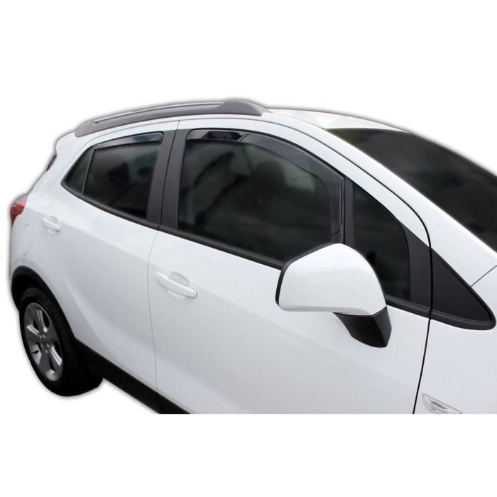 Air Deflectors - SCOUTT - Opel Mokka/Mokka X - Smoked - Reinforced Acrylic - Easy Installation