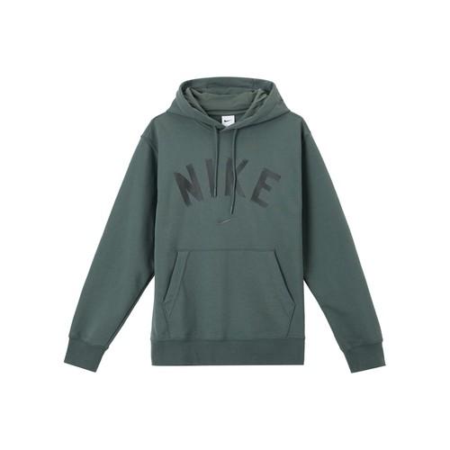 

Nike logo print hooded long-sleeve sweatshirt for men in green EU M зелений