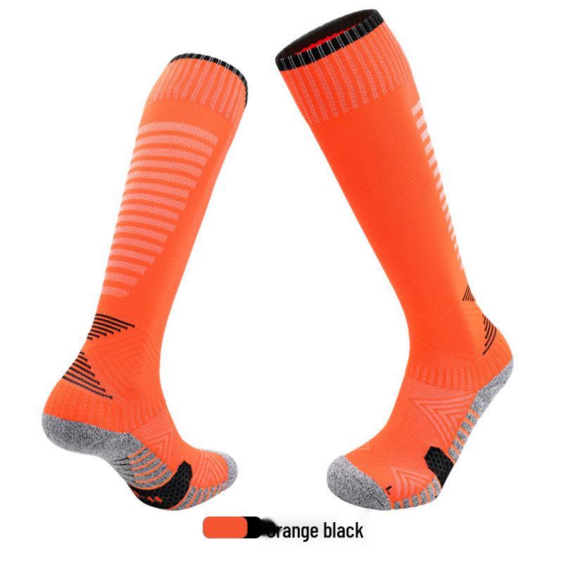 Unisex Long Over-the-Knee Soccer Socks - Thick Towel Bottom, Mid-Calf, High-Top for Adults & Kids S - Children