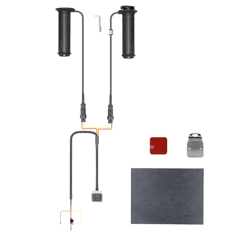 

Motorcycle Heated Grips Cover 12V, Universally Handlebar,Temperature Adjustable 6 Gear,Waterproof Hand Heater Warmer 1