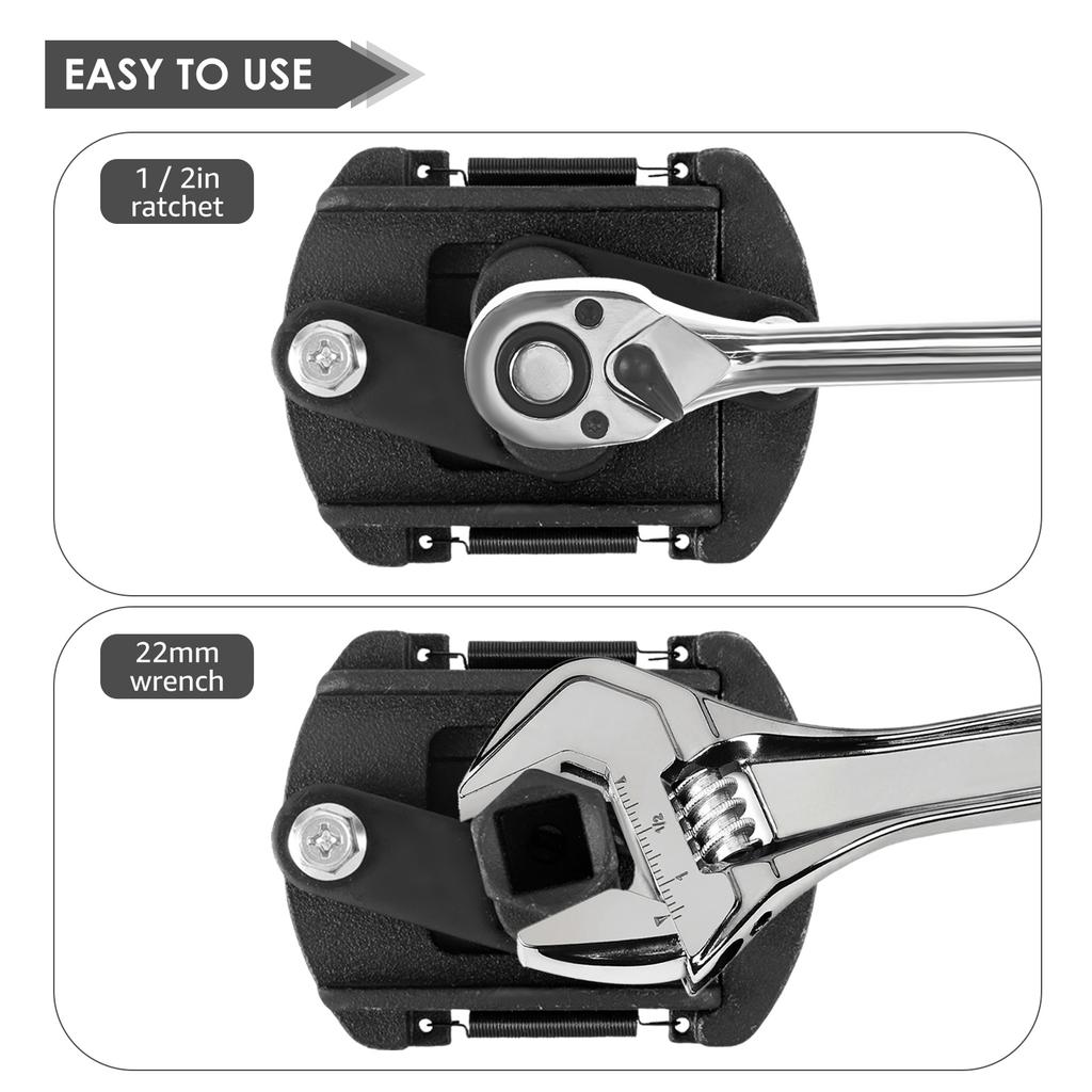 2 Pcs Heavy Duty Oil Filter Wrench 60-80mm 80-105mm Adjustable Oil Filter Cap Socket Wrench Universal Removal Tool Auto Parts