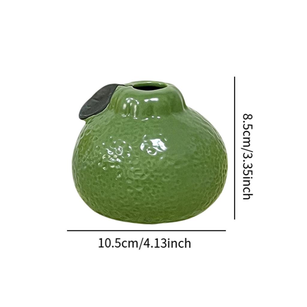 Creative Ceramic Vase Fruit Shaped Flower Vase Hydroponics Hydroponics Office Desktop Ornaments Home Garden Decor