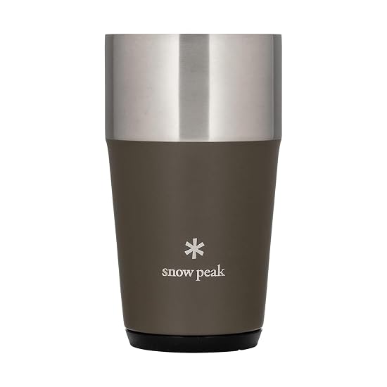 Snow Peak Thermo Tumbler 470, Vacuum Insulated, Keeps Cold/Hot, Compact Storage, Camping, Mountainee