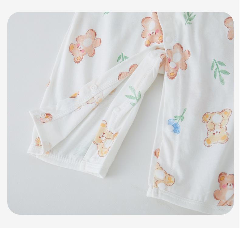 Long Sleeve A-Class Cotton Baby Romper - Thin Summer Style for Newborns