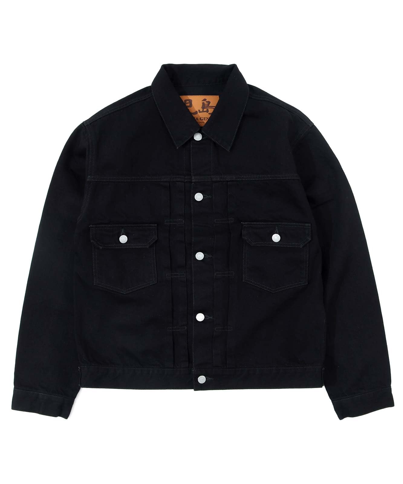 

KOJIMA GENES 13oz Black Dot Selvedge Denim Jacket 2 Type Made in Japan Men s Tops Okayama Denim One Wash RNB-5076 XL чорний