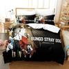 Bungou Stray Dogs S4 Beding Set Single Twin Ful Quen King-Sized Dimensionsd Dimensions Bed Linen Set Adult People Kid Bedrom Duvetcover Sets Anime Bed