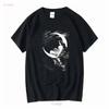 Vintage 90 S Hermann Kaulbach Fairy Of The Moon Black T Shirt Mens Sz 3XL USA Vintage Washed Soft Homme Unisex