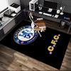 [Chelsea FC Teppich mit Aufdruck] Rutschfester Büroteppich, Gemütlicher Teppich für Wohnzimmer, Weiche Matte für Sofa/Stuhl im Zuhause