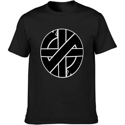 Crass Punk Rock Retro Ikonisches Herren Baumwoll T-Shirt Schwarzes Shirt Top Tee T-Shirt Schwarz