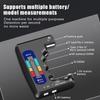 1pcs Black Portable Battery Capacity Indicator Compact Size Lithium Battery Level Tester Digital Display Battery Voltage Meter
