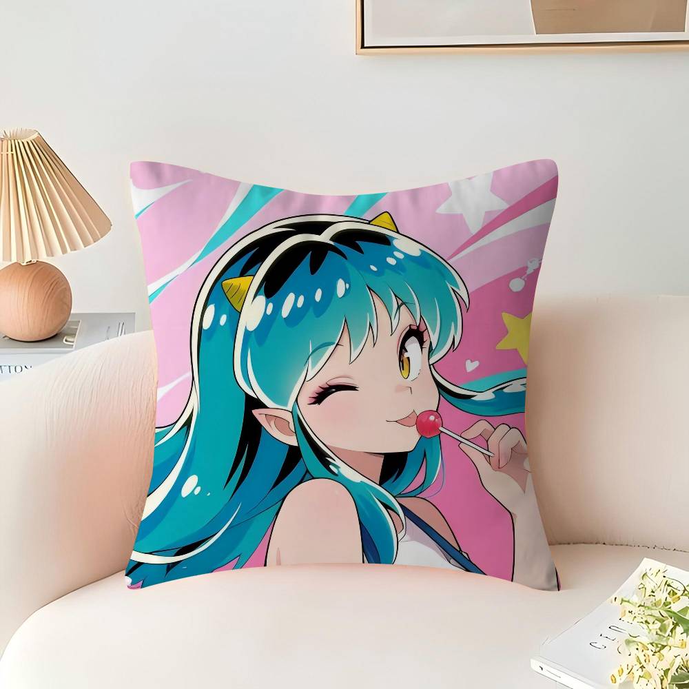 UruseiS Anime Y-Yatsura Büro Kissenbezug Auto Kissenbezug 45x45CM Lendenkissenbezug Sofakissenbezug