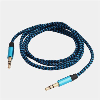 1M Nylon Aux Kabel 3,5mm Stecker Stecker auf Stecker Jack Auto Auto Audio Kabel Netzkabel Langlebig und praktisch