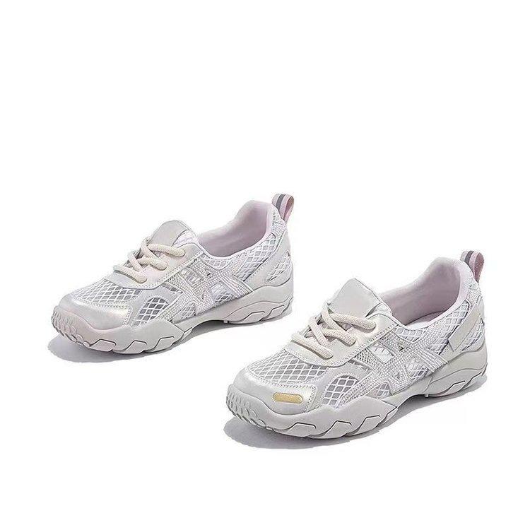 

Модные дышащие сетчатые немецкие тренировочные туфли со стразами женские 2025 лето новые удобные, модные и универсальные повседневные спортивные туфли 40