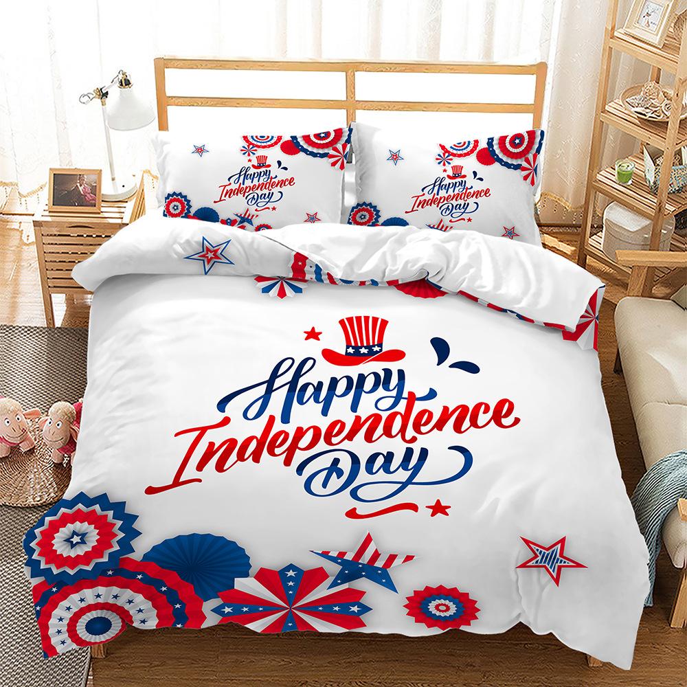 Kit 3D Digital Printing Quilt Set Three-Piece Set Two-Piece Set Beautiful Country Flag