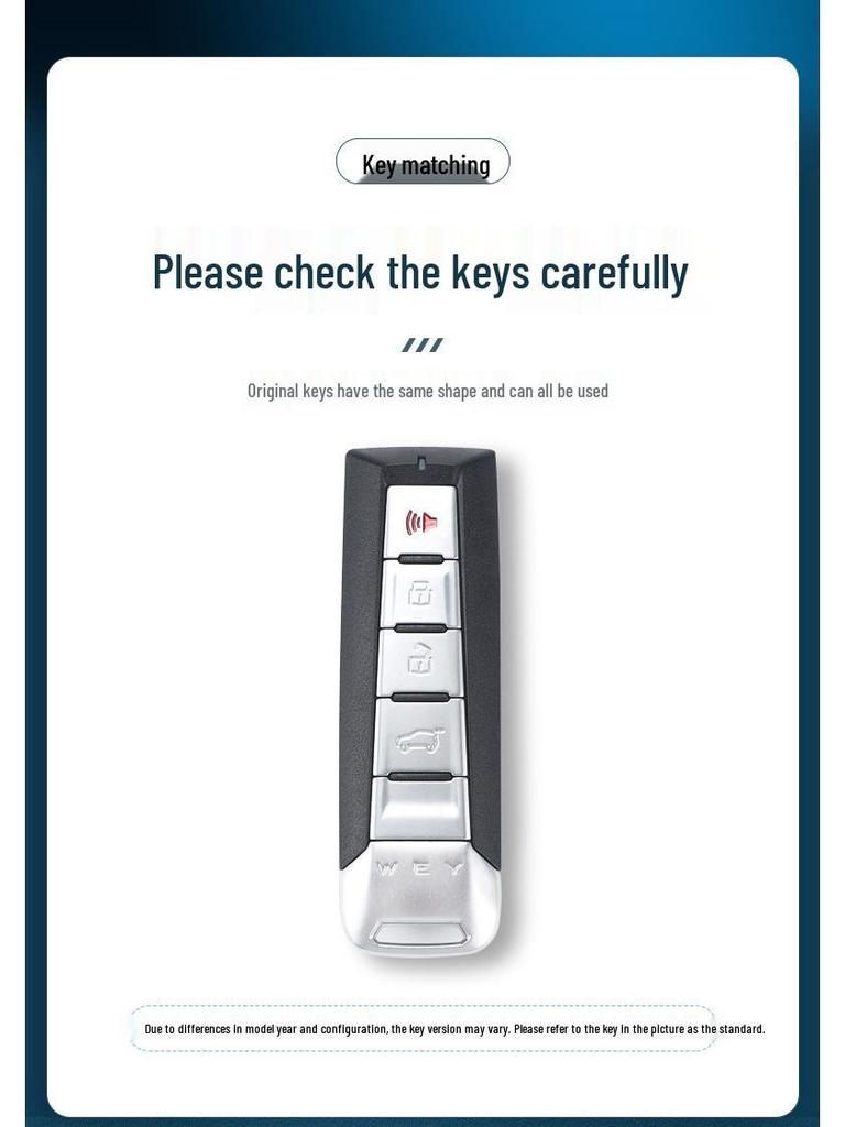 Compatible Key Case Cover for Great Wall Wey WEY VV7c/VV5/VV7s Accessories