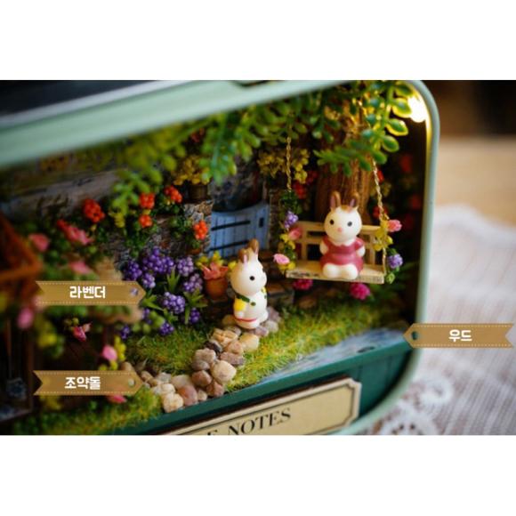 Miniatura Fai da Te Scatola di Latta - Casa nella Foresta