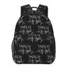 Band Death Grips Kratzlogo Rucksäcke Jungen Mädchen Schultasche Schüler Schultaschen Cartoon Rucksack Umhängetasche Große Kapazität
