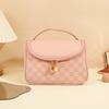Simple checkerboard cosmetic bag women's high-end sense large-capacity storage bag waterproof portable travel toilet bag