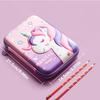 3D EVA unicorn cute pencil case cartoon stationery box girls Color pencil box student pen case school supplies gifts ipad case