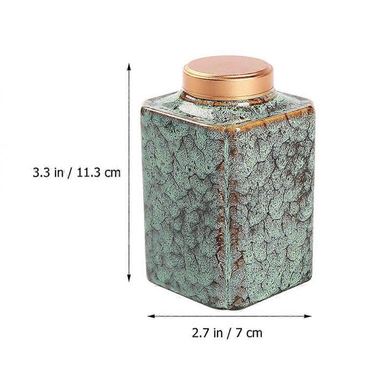 Jar With Lid Multi-Purpose Sealing Tea Canister Gift Giving Elegant and Beautiful Shape 1Set