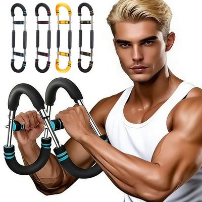 Twister Arm Trainer Adjustable Resistance Men Chest Workout Equipment Upper Body Forearm Strengthener Portable Power Twister Bar Fitness Gear