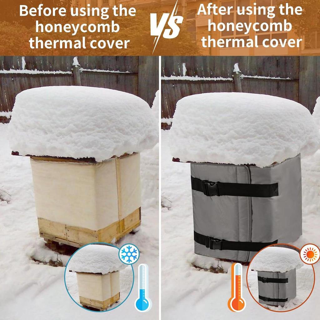 193x60x1cm Winter Bee Hive Wraps 5-layer Adjustable Waterproof Winter Beehive Wrap Warming Accessories Beekeeping Supplies