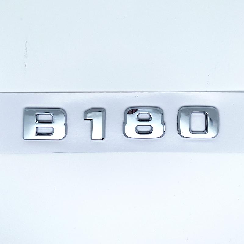 3D Letters B180 B200 B220 B250 B260 B200d 4Matic ABS Emblem for Benz B W246 W247 W242 Car Trunk Rear Logo Sticker