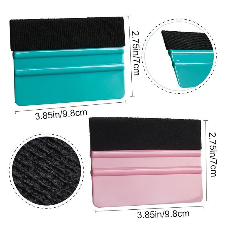 Keçe Kenarlı Rakle Cam Filmi Uygulama Aracı Araba Vinil Kaplama Kazıyıcı Plastik Spatula Çiziksiz Film Kendin Yap Raklesi Duvar Kağıdı Düzleştirme