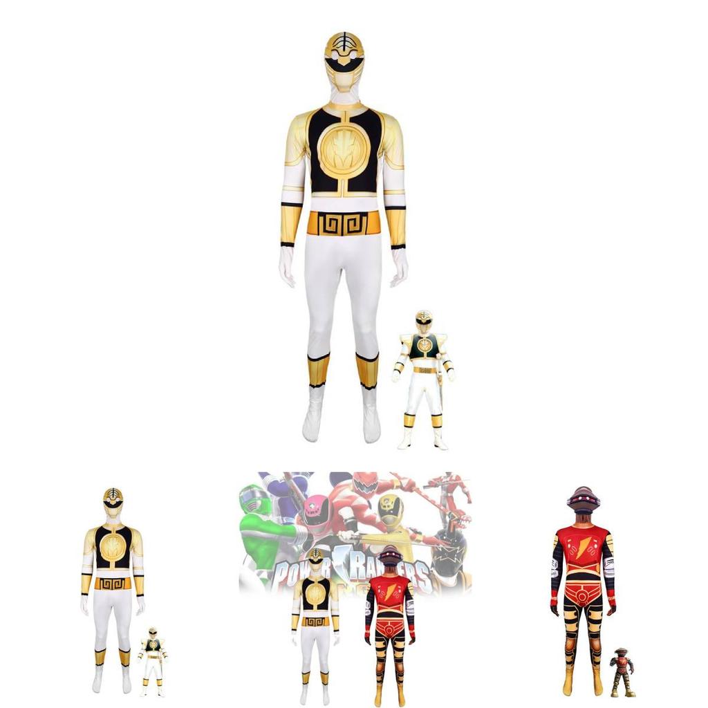 Mighty Morphin Power Rangers Dinosaur Cosplay Suit For Kids Halloween Costume Party