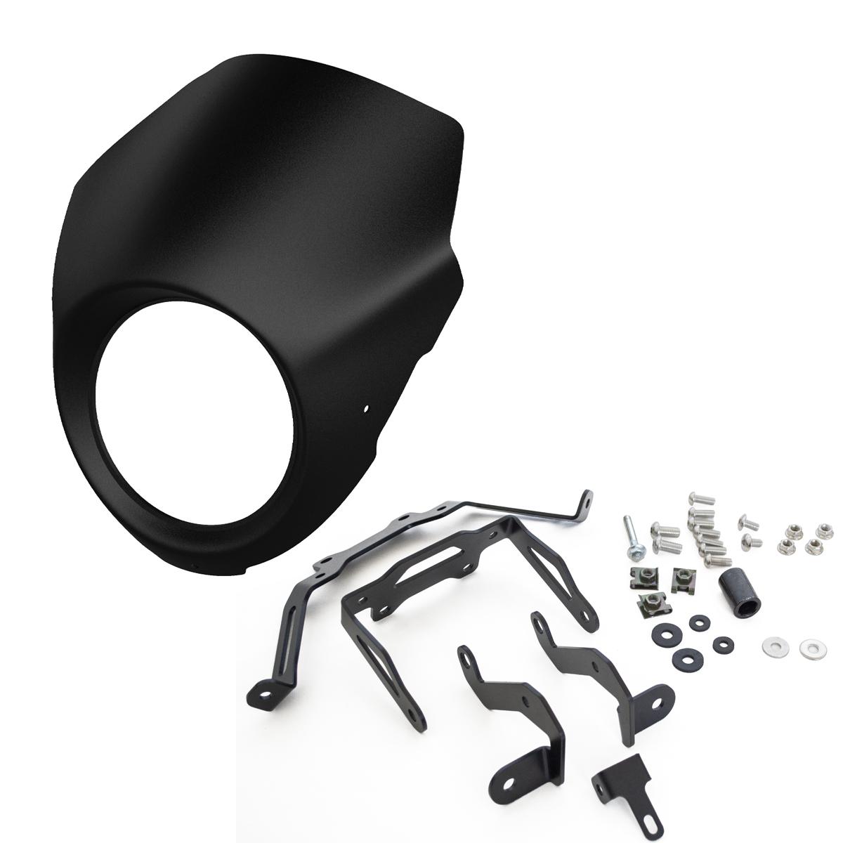 ABS Plastic Motorcycle Headlight Fairing Cover Front Cowl Grille Guard for Haojue TR300 Plus матовый черный
