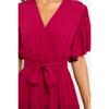 2025 Summer V-neck Short Sleeved Casual Dress Elegant Women Commuter Lace-up Waist Office Casual Party A-line Dresses Female Women's Clothing
