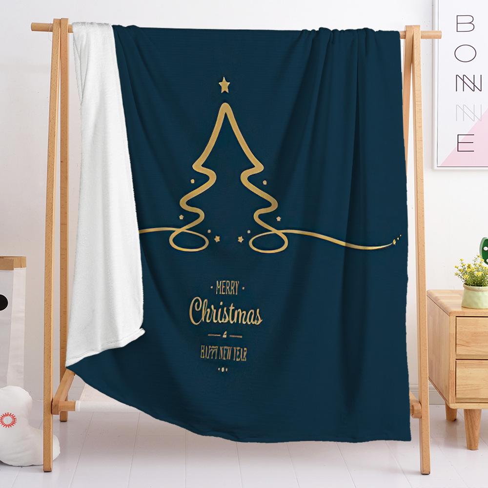Flannel Blanket Bedroom Blanket European And American Blanket Christmas Theme Blanket Universal In All Seasons