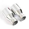 1PCS Double Wall Flat Thickness 1.2mm Stainless Steel Vehicle Refitting Universal Exhaust Tip Muffler Tail Throat Modification