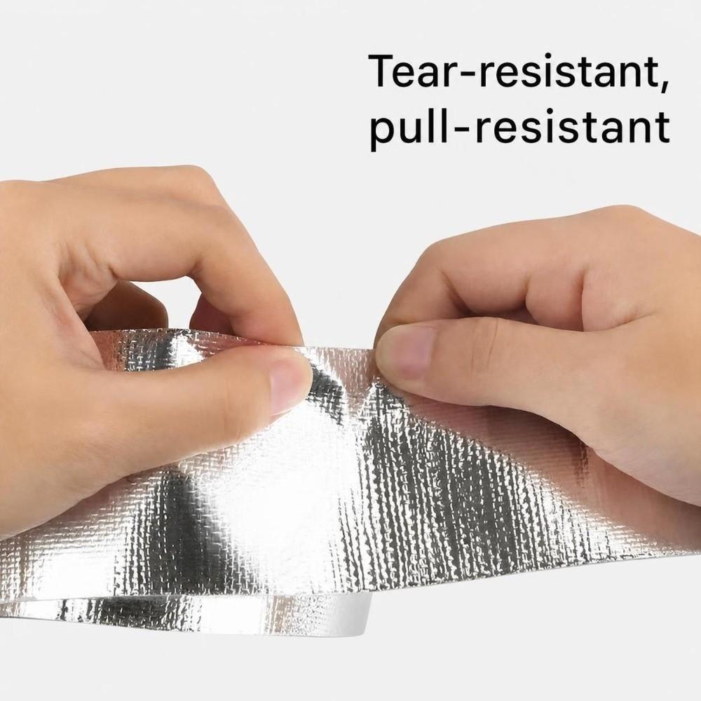 Self-Adhesive Aluminum Foil Tape High Temperature Fireproof Tape New Tin Foil Paper Tape