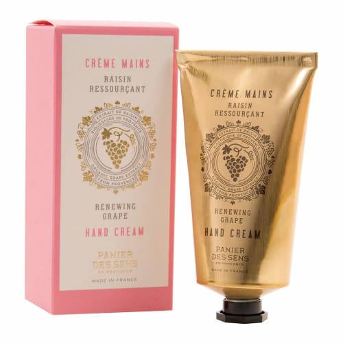 Panierdessens Renewing Grape Hand Cream, 75ml, White Muscat Grape, France. A Popular Gift for Both Men and Women. Perfect for Thank-you Gifts, Farewel