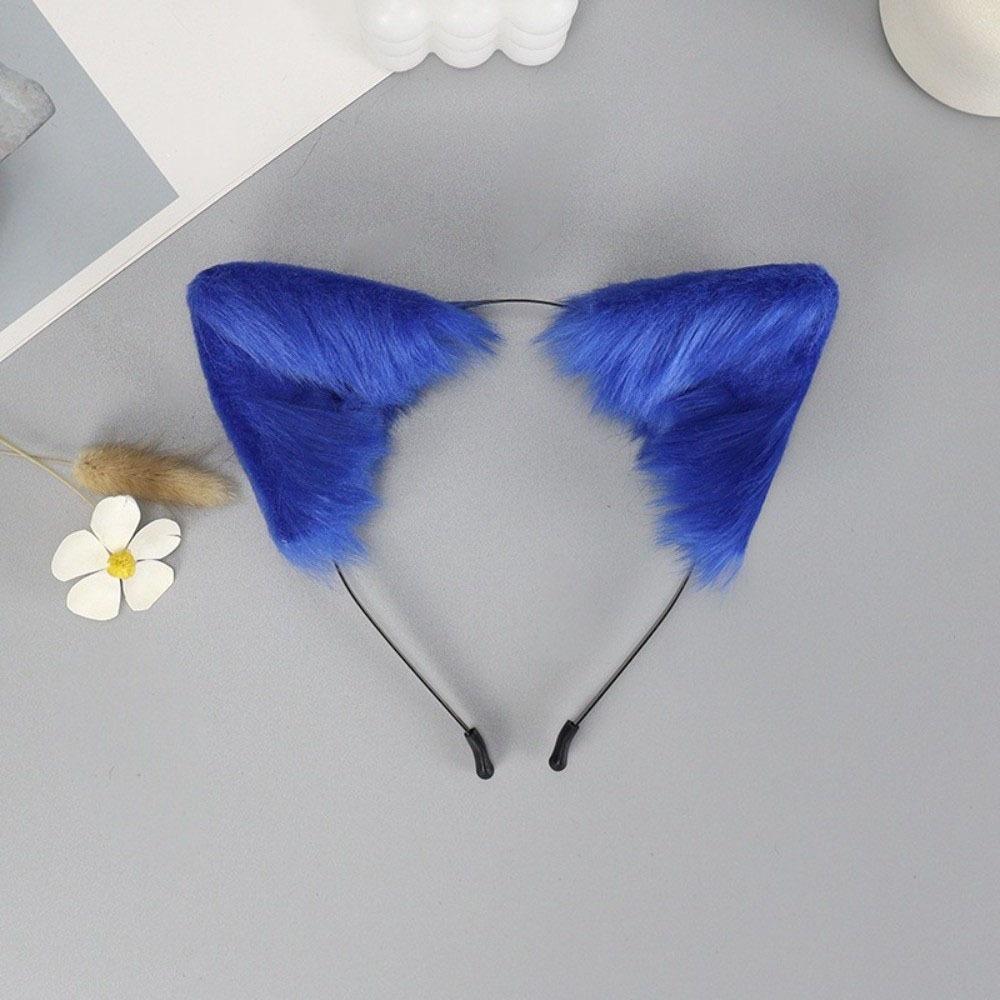 Artificial Cat Ears Headband Animal Cosplay Headband Cute Lolita Ears Headwear Carnival