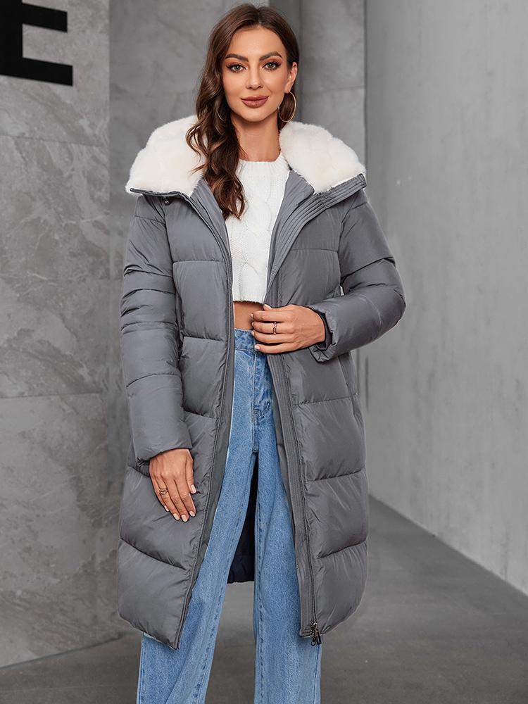 Cinemore Women's jacket long Fashion Grace women winter down jackets Zipper pocket with belt parka high quality outwear 9027