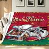 1PC Diddl Custom Name Patterned Flannel Blanket Suitable For All Seasons for Home Decor Warmth and Comfort Gifts Holiday Present