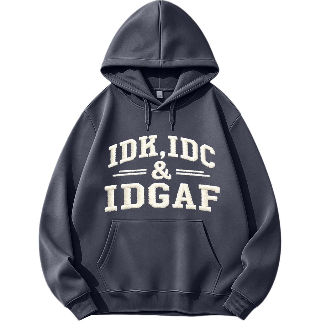 Unisex Printed Hooded Sweatshirt Long Sleeve Pullover Casual Top for Men and Women