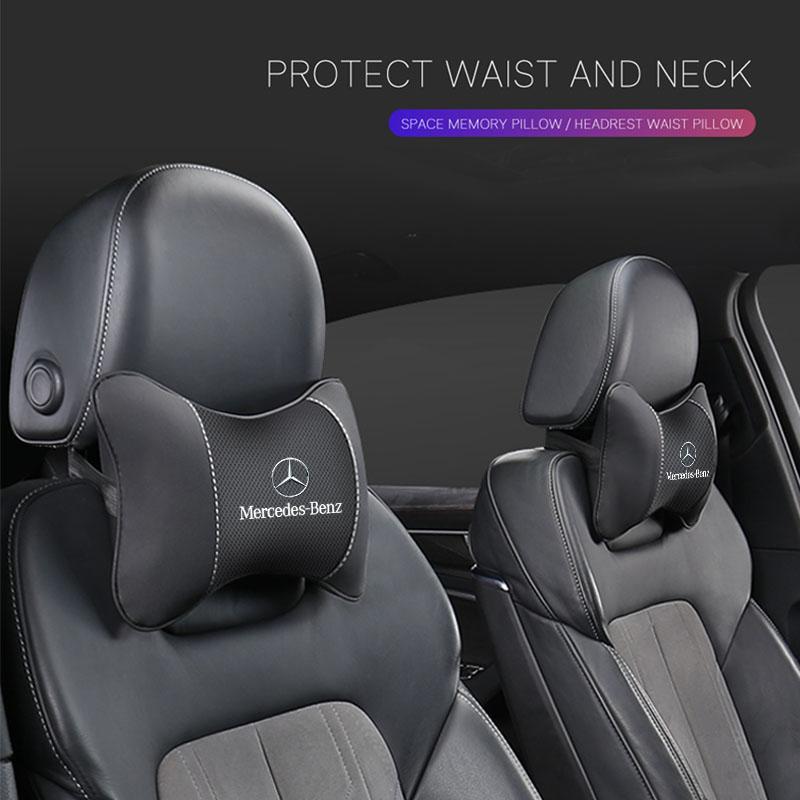 GLC GLB Car Seat Headrest Waist Pillow Head Neck Lumbar Support For Mercedes Benz AMG GLE GLS CLS GLC CLA GLA GLK ML C197 R231